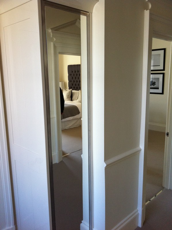 Full-length wardrobe mirror fitted in Waltham Cross home