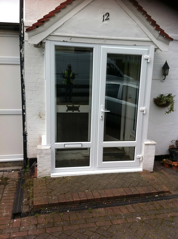 uPVC French doors fitted as front entrance in Waltham Cross
